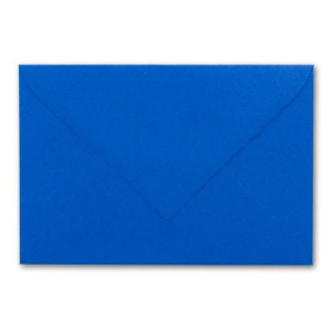 25 Brief-Umschläge mit Wellenschnitt - Royal-Blau / Königsblau - DIN C5 - 16,2 x 22,9 cm - 120 gr - mit wellenförmigen Rändern - Nassklebung - FarbenFroh by GUSTAV NEUSER