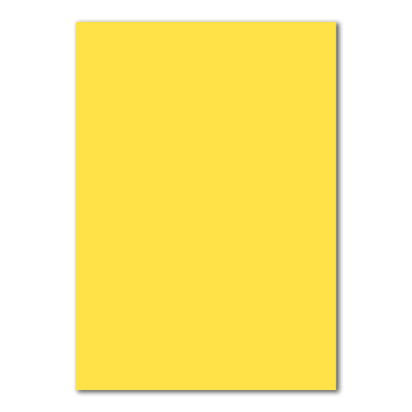 100 DIN A4 Papierbogen Planobogen - Honiggelb (Gelb) - 160 g/m² - 21 x 29,7 cm - Bastelbogen Ton-Papier Fotokarton Bastel-Papier Ton-Karton - FarbenFroh