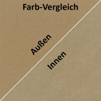 25x Quadratisches Faltkarten Set aus Kraftpapier - 150 x 150
