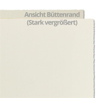 50x B6 Vintage Faltkarten, Büttenpapier, 113 x 175 mm - hoch-doppelt, Natur-Weiß 240 g/m² - Vellum Oberfläche - Karten aus Büttenpapier