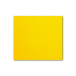 50x Tischkarten in Honiggelb (Gelb) - 4,5 x 10 cm - blanko - Doppel-Karten - als Platzkarten und Namenskarten für Hochzeit und Feste