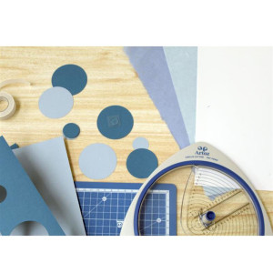 ARTOZ Creative Kreisschneider, Schneidegerät zum Ausschneiden von Kreisen aus verschiedenen Bastelmaterialien, z.B. Papier, Karton