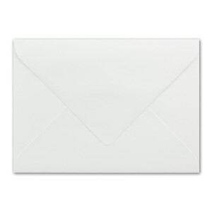 50 x Briefumschläge in weiss mit lila Seidenfutter, DIN B6 12,5 x 17,6 cm, Nassklebung ohne Fenster - Ideal für Hochzeits-Einladungen Grußkarten Weihnachtskarten