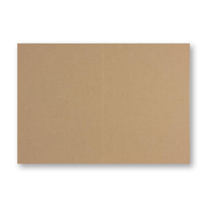 50x Vintage Kraftpapier Falt-Karten 105 x 148 mm - DIN A6 - sandbraun - Recycling - 220 g blanko Klapp-Karten - UmWelt by GUSTAV NEUSER