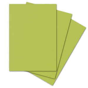ARTOZ 50x Briefpapier - Limette DIN A4 297 x 210 mm - Edle Egoutteur-Rippung - Hochwertiges Designpapier Urkundenpapier