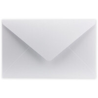 50 Stück - Trauer Briefumschlag in Weiß mit grauem Trauer-Rand - DIN B6+ - 12 x 19,5 cm - ohne Klebung