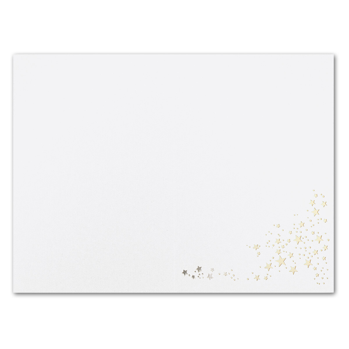 Marke: FarbenFroh by Gustav NEUSER Einladungskarten zu Weihnachten Dunkelblau mit goldenen Metallic Sternen 10,5 x 14,8 cm 25x Faltkarten DIN A6 