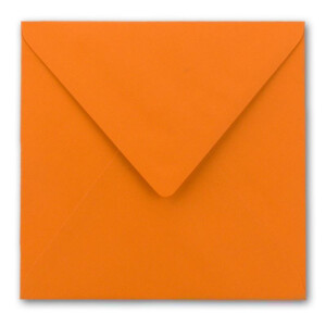 100x Briefumschläge Quadratisch 16 x 16 cm in - Umschläge mit weißem Seidenfutter - Kuverts ohne Fenster & mit Nassklebung - Für Einladungskarten zu Hochzeit und Geburtstag