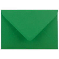 50x Brief-Umschläge in Dunkel-Grün - 80 g/m² - Kuverts in DIN B6 Format 12,5 x 17,6 cm - Nassklebung ohne Fenster