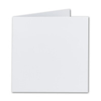 Quadratische Falt-Karten 15 x 15 cm - Hochweiß - 100 Stück - formstabil - für Drucker geeignet - für Grußkarten, Einladungen & mehr