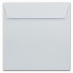 75 Briefumschläge in Weiß - quadratische Kuverts 16 x 16 cm - Starke Qualität - 120 Gramm/m² - Haftklebung - ohne Fenster