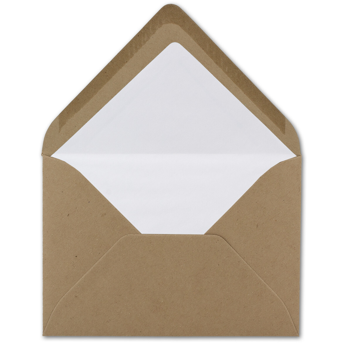 ideal für Weihnachten 120 g/m² 162 x 114 mm Grußkarten und Einladungen 75x Kuverts aus Kraft-Papier in DIN C6 Brief-Umschläge aus Recycling-Papier Haftklebung