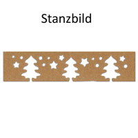 Artoz kleine Borduren Randstanze Papierstanzer - - Kartenstanzer - "Bäume mit Sterne" - Stanze-Locher zum Kartenbasteln für Weihnachten, Einladungen und vieles mehr