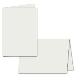 50x Farbige Faltkarten blanko mit Umschlag und Einlegeblättern in DIN B6 - Sommerfarben