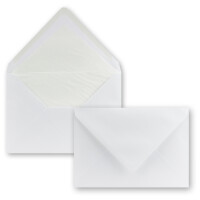 300 Brief-Umschläge Polarweiß - DIN C5 - gefüttert - 100 g/m² - 16,2 x 22,9 cm - Nassklebung mit Spitz-Klappe - hochwertige Kuverts - von GUSTAV NEUSER