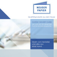 150x DIN A4 Papier - Naturweiß (Weiß) - 110 g/m² - 21 x 29,7 cm - Briefpapier Bastelpapier Tonpapier Briefbogen - FarbenFroh by GUSTAV NEUSER