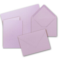 20x Faltkarten Set mit Briefumschlägen DIN A6 / C6 - Lila - 14,8 x 10,5 cm (105 x 148) - Doppelkarten Set - Serie FarbenFroh