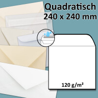 quadratischer Briefumschlag - Na&szlig;klebung - 24,0...