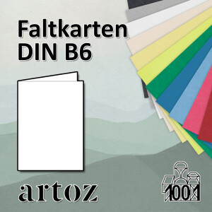 ARTOZ Serie 1001 - DIN B6 Faltkarte mit...