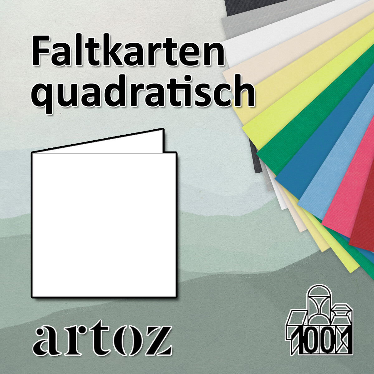 ARTOZ Serie 1001 - Quadratische Faltkarte mit...