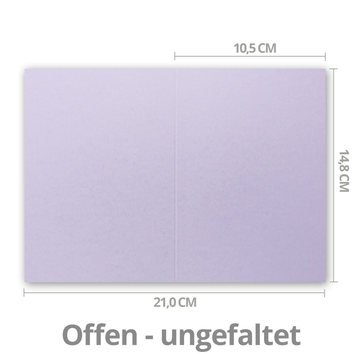 Blanko 10,5 x 14,8 cm 75x Falt-Karten DIN A6 in Mintgrün Doppel-Karten 240g/m² 