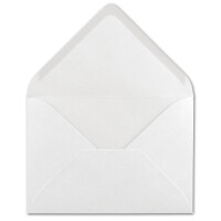150x Brief-Umschläge in Hochweiss - 80 g/m² - Kuverts in DIN B6 Format 12,5 x 17,6 cm - Nassklebung ohne Fenster