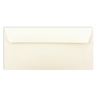 200 Brief-Umschläge DIN Lang - Naturweiß - 110 g/m² - 11 x 22 cm - sehr formstabil - Haftklebung - Qualitätsmarke: FarbenFroh by GUSTAV NEUSER