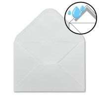 Doppelkarten DIN A6 inklusive Briefumschläge DIN C6 - 100er-Set - Blanko Einladungskarten/Faltkarten in Weiß zum Selbstgestalten