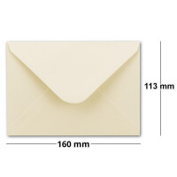 25x Faltkartenset inkl. Briefumschläge DIN A6 / C6 in Naturweiß mit Geschenkschachtel  - Blanko Einladungskarten 10,5 x 14,8 cm zum Selbstgestalten