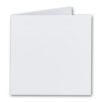 150x Set Quadratische Karten inklusive Briefumschläge - Blanko 14 x 14 cm  in Hochweiß - bedruckbare Einladungskarten - ideal zum Selbstgestalten & Kreieren