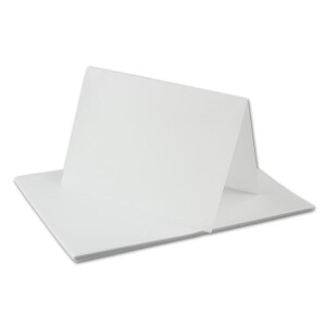 50x DIN B6 Faltkarten-Set - Graphit-Grau - 115 x 170 mm - 11,5 x 17 cm - Doppelkarten mit Umschlägen und Einleger-Papier - FarbenFroh by GUSTAV NEUSER