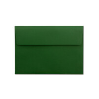 400x Briefumschläge Dunkel-Grün DIN C6 Format 11,4 x 16,2 cm - Haftklebung - Kuverts ohne Fenster - Weihnachten, Grußkarten & Einladungen - Für A6 & A4 Papier