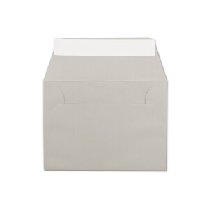 400x Briefumschläge Hell-Grau DIN C6 Format 11,4 x 16,2 cm - Haftklebung - Kuverts ohne Fenster - Weihnachten, Grußkarten & Einladungen - Für A6 & A4 Papier