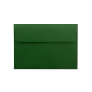 500x Briefumschläge Dunkel-Grün DIN C6 Format 11,4 x 16,2 cm - Haftklebung - Kuverts ohne Fenster - Weihnachten, Grußkarten & Einladungen - Für A6 & A4 Papier