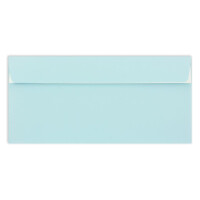 200 Brief-Umschläge DIN Lang - Hellblau - 110 g/m² - 11 x 22 cm - sehr formstabil - Haftklebung - Qualitätsmarke: FarbenFroh by GUSTAV NEUSER