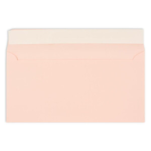 25 Brief-Umschläge DIN Lang - Rosa - 110 g/m² - 11 x 22 cm - sehr formstabil - Haftklebung - Qualitätsmarke: FarbenFroh by GUSTAV NEUSER