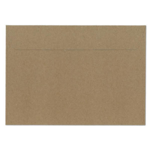 25x Vintage Brief-Umschläge DIN C5 Kraftpapier 140 gr - 229 x 162 mm - braun - innen grau - nachhaltiges Recyclingpapier - Haftklebung - UmWelt by GUSTAV NEUSER
