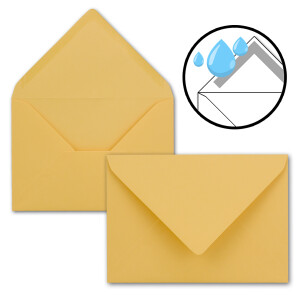 25 Brief-Umschläge - Toskana - DIN C6 - 114 x 162 mm - Kuverts mit Nassklebung ohne Fenster für Gruß-Karten & Einladungen - Serie FarbenFroh