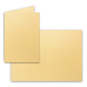20x Faltkarten Set mit Briefumschlägen DIN A6 / C6 - Toskana (Gelb) - 14,8 x 10,5 cm (105 x 148) - Doppelkarten Set - Serie FarbenFroh
