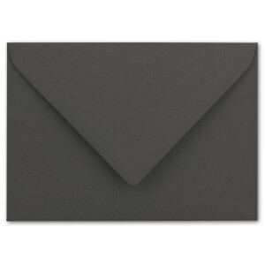 300 Brief-Umschläge - Anthrazit-Grau - DIN C6 - 114 x 162 mm - Kuverts mit Nassklebung ohne Fenster für Gruß-Karten & Einladungen - Serie FarbenFroh