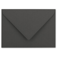 300 Brief-Umschläge - Anthrazit-Grau - DIN C6 - 114 x 162 mm - Kuverts mit Nassklebung ohne Fenster für Gruß-Karten & Einladungen - Serie FarbenFroh