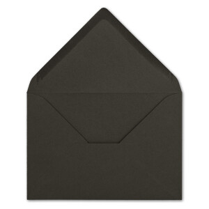 400 Brief-Umschläge - Anthrazit-Grau - DIN C6 - 114 x 162 mm - Kuverts mit Nassklebung ohne Fenster für Gruß-Karten & Einladungen - Serie FarbenFroh