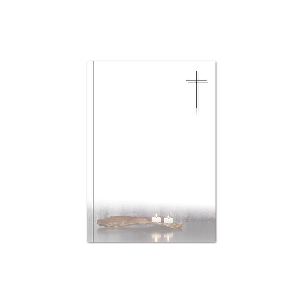 50 Trauerumschläge Weiß Mit Schwarzem Rand – DIN Lang 11x22 Cm, 120 G/m², Feuchtklebend, Hergestellt In Deutschland