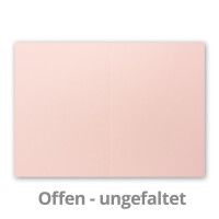 DIN A5 Faltkarten - Rosa - 10 Stück - Einladungskarten - Menükarten - Kirchenheft - Blanko - 14,8 x 21 cm - Marke FarbenFroh by Gustav Neuser