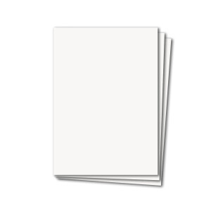 100 Stück DIN A4 Karten Planobogen - Farbe: Hochweiss - 29,7 x 21 cm - 250 Gramm pro m² - Bastelbogen - Kartenkarton - Bastelkarte -formstabil