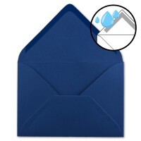 Briefumschläge in Nachtblau - 300 Stück - DIN C5 Kuverts 22,0 x 15,4 cm - Nassklebung ohne Fenster - Weihnachten, Grußkarten - Serie FarbenFroh