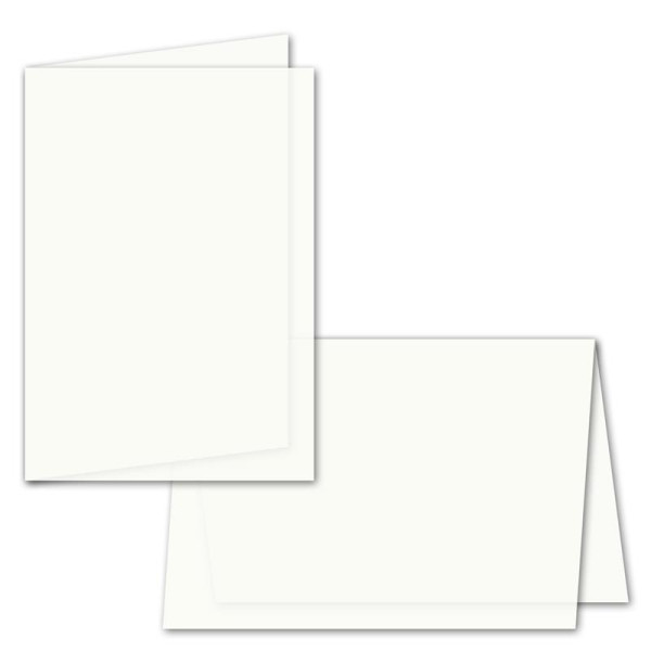 100x faltbares Einlege-Papier für B6 Doppelkarten - transparent-weiß - 163 x 224 mm (112 x 163 mm gefaltet) - ideal zum Bedrucken mit Tinte und Laser - hochwertig mattes Papier von GUSTAV NEUSER