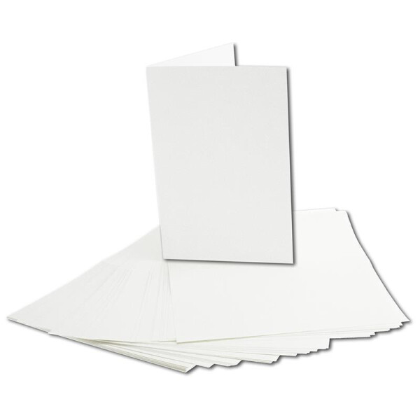 400x faltbares Einlege-Papier für B6 Doppelkarten - hochweiß - 168 x 224 mm (112 x 168 mm gefaltet) - ideal zum Bedrucken mit Tinte und Laser - hochwertig mattes Papier von GUSTAV NEUSER®