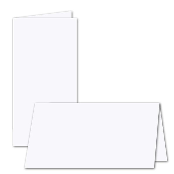400x faltbares Einlege-Papier für DIN Lang Doppelkarten - hochweiß - 205 x 205 mm (205 x 102 mm gefaltet) - ideal zum Bedrucken mit Tinte und Laser - hochwertig mattes Papier von GUSTAV NEUSER