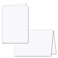 150x faltbares Einlege-Papier für DIN A5 Doppelkarten - hochweiß - 297 x 210 mm (210 x 148 mm gefaltet) - ideal zum Bedrucken mit Tinte und Laser - hochwertig mattes Papier von GUSTAV NEUSER